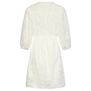 Smashed Lemon Jurk met abstracte structuurstof |