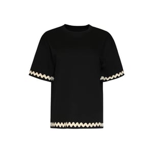 Smashed Lemon Dames t-shirt met golvende afwerking |
