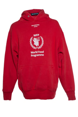 Balenciaga, World food program hoodie in red