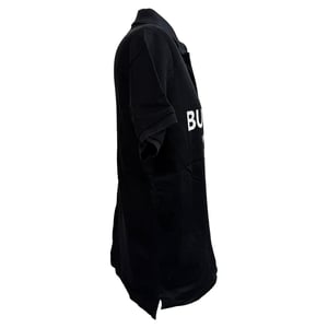 Burberry Luckland Logo Print Polo in Black Cotton