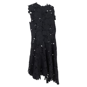 Sportmax Kant Midi-jurk in Zwart Polyester