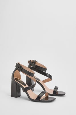 Faith: Phoebe Strap Block High Heel Sandals