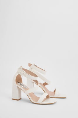 Faith: Phoebe Strap Block High Heel Sandals