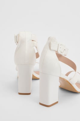 Faith: Phoebe Strap Block High Heel Sandals