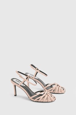 Fellicity Faux Leather Strappy Heeled Sandals