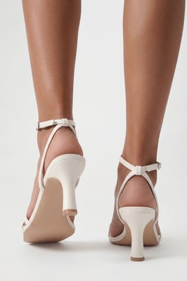 Wide Fit Double Strap Mid Height Heels