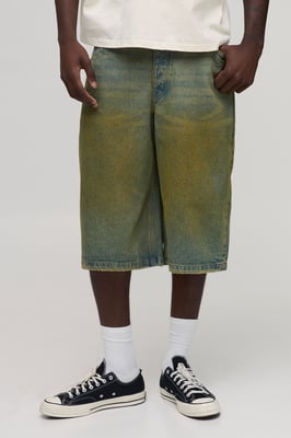 Longline Tinted Denim Jorts