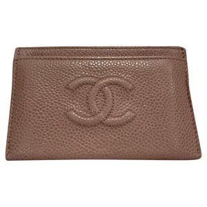 Chanel CC Card Holder in Pink Caviar Leather