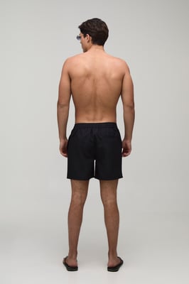 Sticker Print Mid Length Swim Short