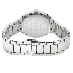 Gevril Women's Lugano Swiss Diamond Watch, White MOP Dial,316L Stainless Steel Case, 316L Stainless Steel Bracelet Watch.