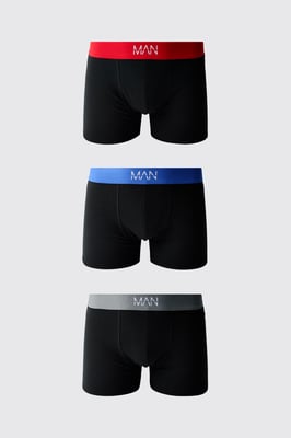 3 Pack Multi Waistband MAN Boxers