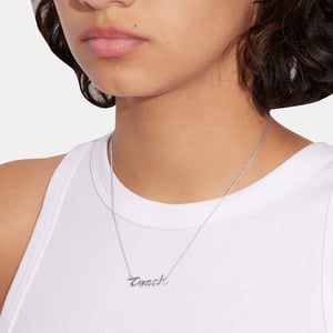 Coach Script Necklace