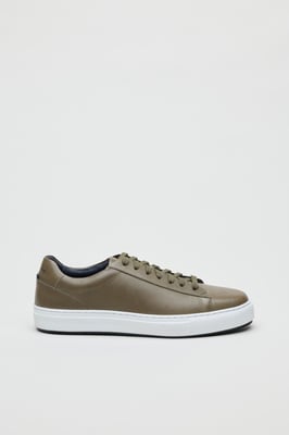 Ben Sherman Ace Cupsole Läder Herrskor i Olivgrön