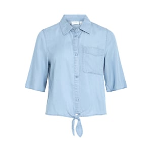 Vila Vitea 2/4 tie denim top