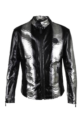 Philipp Plein Läderjacka Silver
