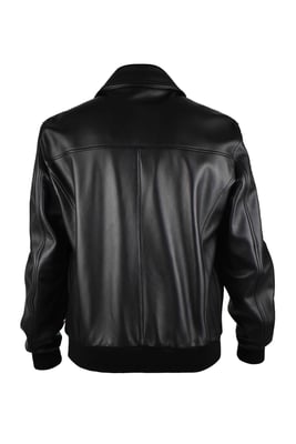 Philipp Plein Leren jas Zwart