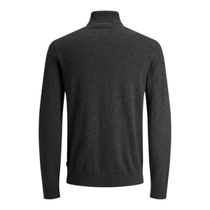 Jack & Jones Tröja Emil Stickad Rullkrage Grå