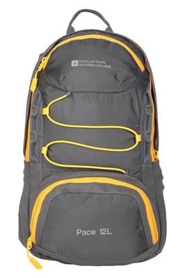 'Pace' Unisex Rucksack Water Resistant Reflective Backpack Grey