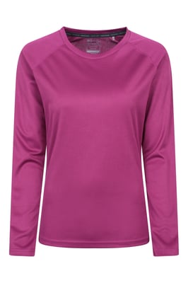 'Endurance' Women's Top Sun Protection Breathable Sports Tee Purple