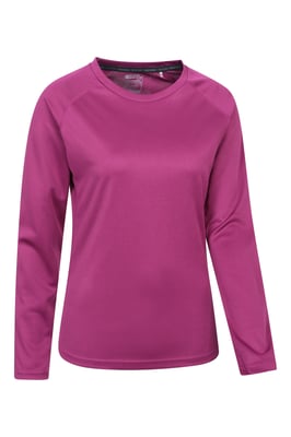 'Endurance' Women's Top Sun Protection Breathable Sports Tee Purple