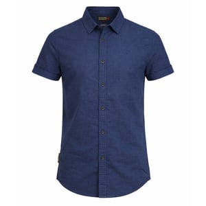 Norlund Overhemden Cran Linnen Shirt Blauw
