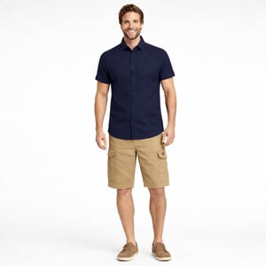 Norlund Overhemden Cran Linnen Shirt Blauw