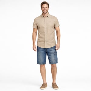 Norlund Overhemden Cran Linnen Shirt Beige