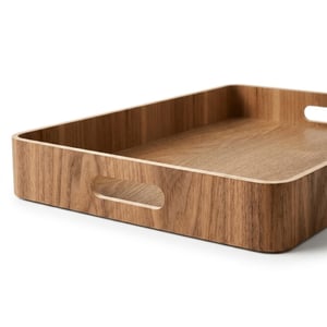 Casa di Elturo Dienblad bamboe met handgrepen – l42 x b31 x h5 cm – serveerblad hout – tray -