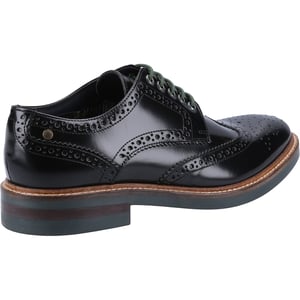 Base London Woburn Excel Heren Brogues Schoenen Zwart