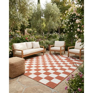 Muratap Buitenkleed brussels costa blocks terra creme- 200x290 cm