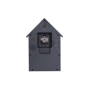 Karlsson wandklok dog house retro green