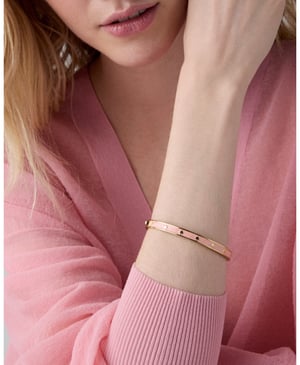 Spot The Spade Enamel Hinged Bangle
