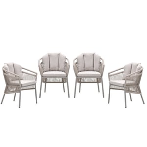 Garden Impressions Prato tuinstoelen set van 4 rope