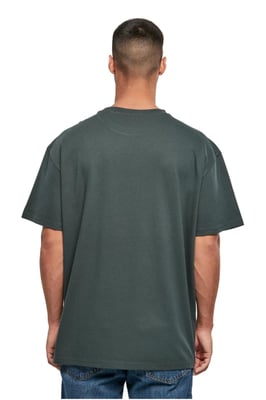 Zwaar oversized T-shirt - Flessengroen
