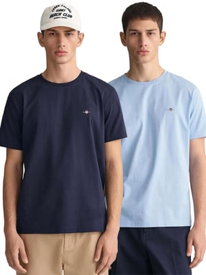 Gant | 2 Pack Mens Crew Neck Shield T-Shirt