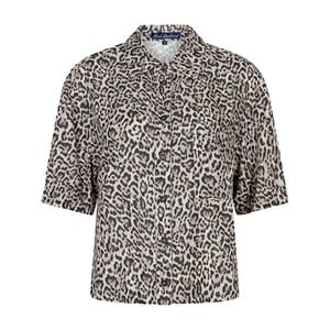 Red Button Blouse lange mouw srb4864 nova