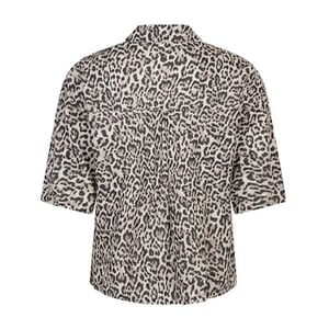 Red Button Blouse lange mouw srb4864 nova