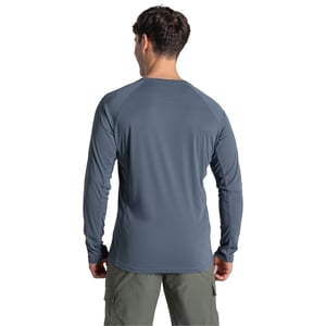 Craghoppers Heren SolarShield+ Nosilife T-shirt met lange mouwen (Donker tin)