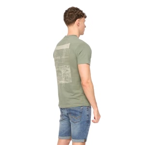 Duck and Cover Heren Landway T-Shirt (Olijf)