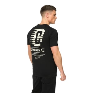 Crosshatch Heren Morville Katoenen T-Shirt (Zwart)