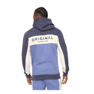 Crosshatch Mens Castlebay Hoodie (Blue)