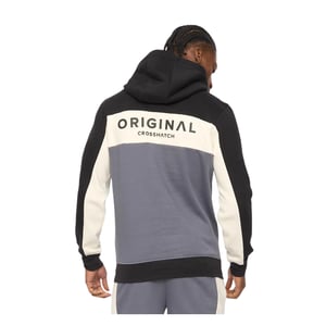 Crosshatch Heren Castlebay Hoodie (Slate)