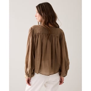 Summum 2s3508-12462 334 blouse ramie deepfig