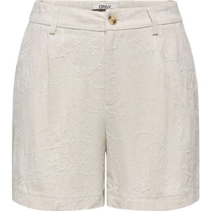 Only Onlsiesta hw linen bl emb shorts pnt moonbeam/w. t