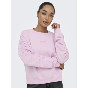 Only Onlsweat l/s ruched crew swt