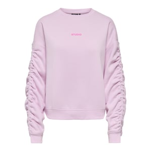 Only Onlsweat l/s ruched crew swt