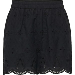 Only Onlfrani emb pull up shorts wvn black