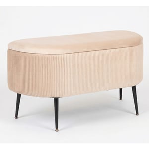 Casa di Elturo Wand opbergbank poef livora velvet 100 x 40 x 53 cm bankje met