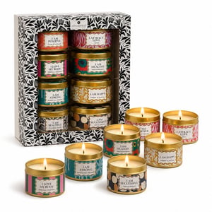 WDMT Geurkaars in blik – luxe sfeerverlichting – aromatherapie kaars – lange