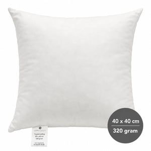 WDMT Kussenvulling 40x40 cm – binnenkussen / opvulkussen – 320 gram – vierkant